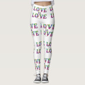 SlipperyJoe liefde is liefde druppelen smelten dyn Leggings (Voorkant)
