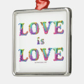 SlipperyJoe liefde is liefde druppelen smelten dyn Metalen Ornament (Links)