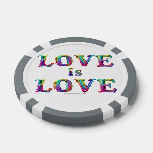 SlipperyJoe liefde is liefde druppelen smelten dyn Poker Chips (Enkel)