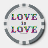 SlipperyJoe liefde is liefde druppelen smelten dyn Poker Chips (Voorkant)