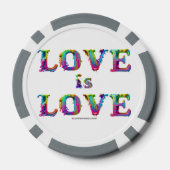SlipperyJoe liefde is liefde druppelen smelten dyn Poker Chips (Achterkant)