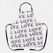 SlipperyJoe liefde is liefde druppelen smelten dyn Schort (Voorkant)