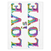 SlipperyJoe liefde is liefde druppelen smelten dyn Tafelkleed (Voorkant)