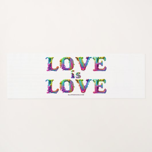 SlipperyJoe liefde is liefde druppelen smelten dyn Yogamat (Achterkant (horizontaal))