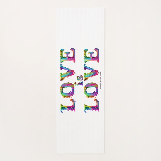 SlipperyJoe liefde is liefde druppelen smelten dyn Yogamat (Achterkant)