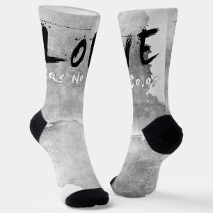 SlipperyJoe liefde kent geen kleur ras huidskleur  Sokken
