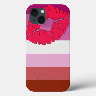 SlipperyJoe lipstick lesbische pridevlag vrouwelij Case-Mate iPhone Case
