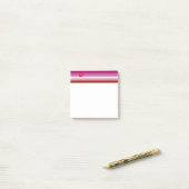 SlipperyJoe lipstick lesbische pridevlag vrouwelij Post-it® Notes (Op bureau)