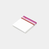 SlipperyJoe lipstick lesbische pridevlag vrouwelij Post-it® Notes (Schuin)