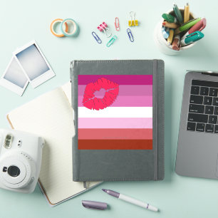 SlipperyJoe lipstick lesbische pridevlag vrouwelij Sticker