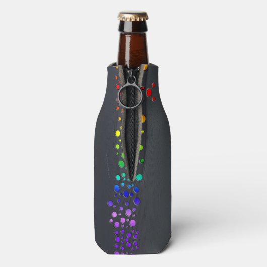 SlipperyJoe love bubbles rood sinaasappel geel gro Flesjeskoeler (Fles Achterkant)