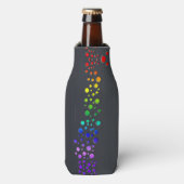 SlipperyJoe love bubbles rood sinaasappel geel gro Flesjeskoeler (Fles Voorkant)