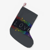 SlipperyJoe love bubbles rood sinaasappel geel gro Kleine Kerstsok (Voorkant (Hangend))