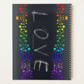 SlipperyJoe love bubbles rood sinaasappel geel gro Planner (Achterkant)