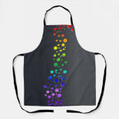 SlipperyJoe love bubbles rood sinaasappel geel gro Schort (Voorkant)