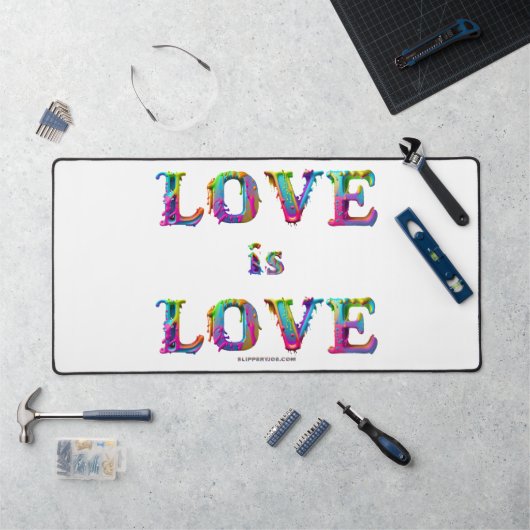 SlipperyJoe love is love druipend smeltend dynamis Bureaumat (Werkstation)