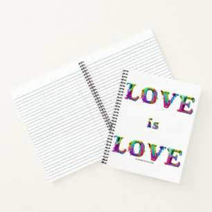 SlipperyJoe love is love druipend smeltend dynamis Notitieboek