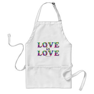 SlipperyJoe love is love druipend smeltend dynamis Standaard Schort