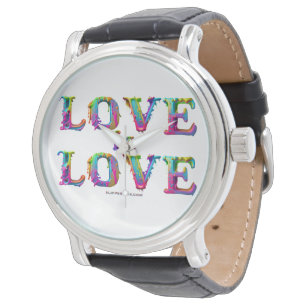 SlipperyJoe love is love druipende smeltende dynam Horloge