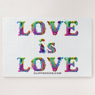 SlipperyJoe love is love druipende smeltende dynam Legpuzzel