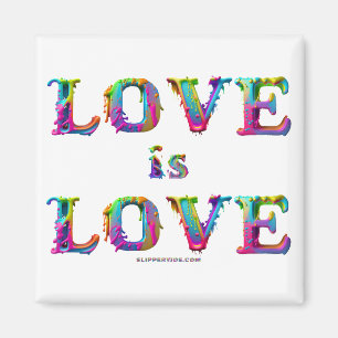 SlipperyJoe love is love druipende smeltende dynam Magneet