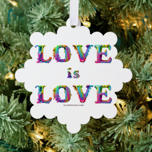 SlipperyJoe love is love druipende smeltende dynam Ornament Kaart
