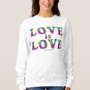 SlipperyJoe love is love druipende smeltende dynam Trui