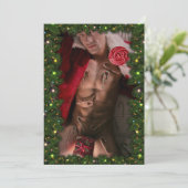 SlipperyJoe mannelijke borst zes pack maag blote r Feestdagenkaart (Staand voorkant)