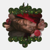 SlipperyJoe mannelijke borst zes pack maag blote r Ornament Kaart (Voorkant)