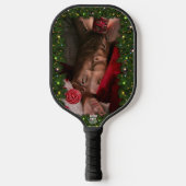 SlipperyJoe mannelijke borst zes pack maag blote r Pickleball Paddle (Voorkant)