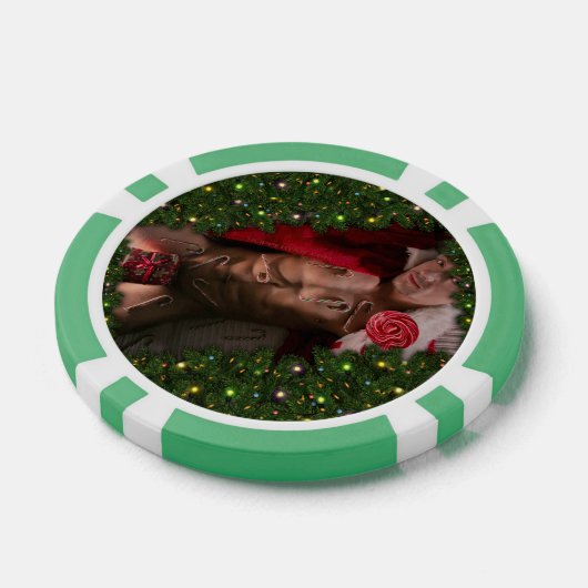 SlipperyJoe mannelijke borst zes pack maag blote r Poker Chips (Enkel)