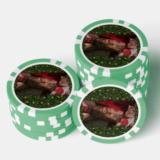 SlipperyJoe mannelijke borst zes pack maag blote r Poker Chips (Opstapeling)