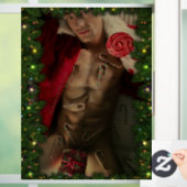 SlipperyJoe mannelijke borst zes pack maag blote r Raamsticker (Huis)