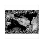 SlipperyJoe mannelijke borst zes pack maag blote r Rubberstempel (Afrduk)