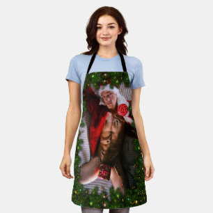 SlipperyJoe mannelijke borst zes pack maag blote r Schort