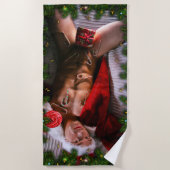 SlipperyJoe mannelijke borst zes pack maag blote r Strandlaken (Voorkant)