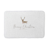 SlipperyJoe Merry Kerstfeest rendier rode neus mie Badmat (Voorkant)