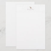 SlipperyJoe Merry Kerstfeest rendier rode neus mie Briefpapier (Voorkant / Achterkant)