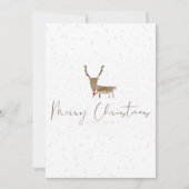SlipperyJoe Merry Kerstfeest rendier rode neus mie Feestdagenkaart (Voorkant)
