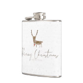 SlipperyJoe Merry Kerstfeest rendier rode neus mie Heupfles (Links)