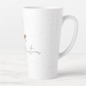 SlipperyJoe Merry Kerstfeest rendier rode neus mie Latte Mok (Rechts)