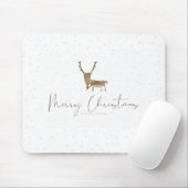 SlipperyJoe Merry Kerstfeest rendier rode neus mie Muismat (Met muis)