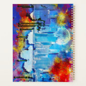 SlipperyJoe NYC graffiti maan omringd door wervele Planner (Achterkant)