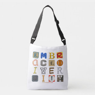 SlipperyJoe omarm diversiteit metafoor LGBTQIA glo Crossbody Tas
