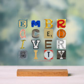 SlipperyJoe omarmt diversiteitsmetafoor LGBTQIA-lo Acryl Bord (Neutraal)