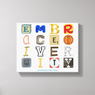 SlipperyJoe omarmt diversiteitsmetafoor LGBTQIA-lo Canvas Afdruk