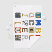 SlipperyJoe omarmt diversiteitsmetafoor LGBTQIA-lo Golfhanddoek (Insitu)