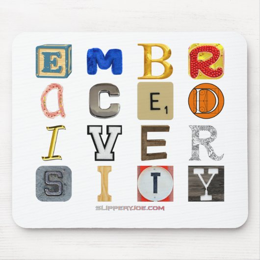 SlipperyJoe omarmt diversiteitsmetafoor LGBTQIA-lo Muismat (Voorkant)