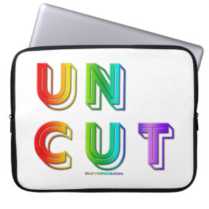 SlipperyJoe onbesneden levendig levendige neon reg Laptop Sleeve