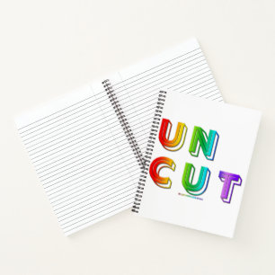 SlipperyJoe onbesneden levendig levendige neon reg Notitieboek